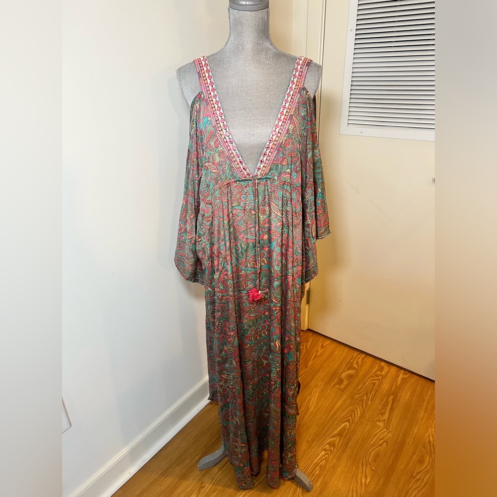 Boho maxi dress size s